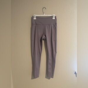 girlfriend collective light purple compressive pocket leggings size medium